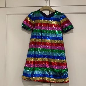Lola and the Boys rainbow sequin dress size 4